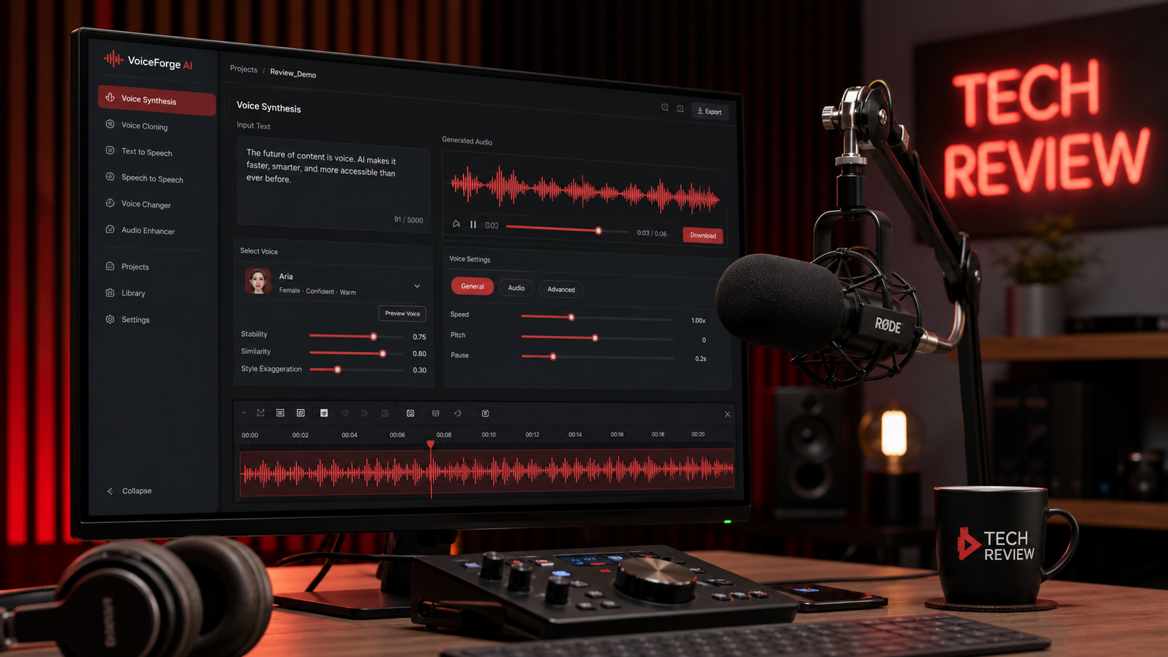 8 Best AI Audio and Voice Tools 2026 ranked with microphone and glowing sound waves