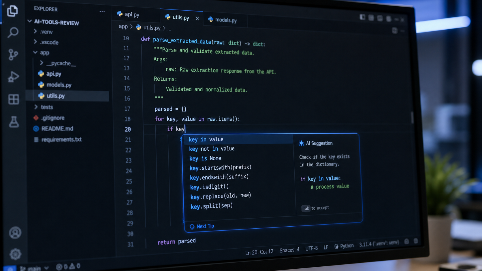 8 Best AI Coding Tools 2026 ranked comparison with code patterns
