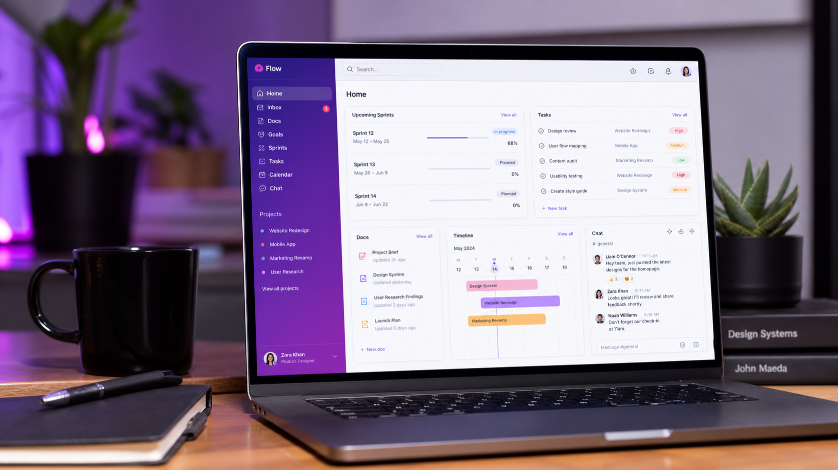 ClickUp project management workspace