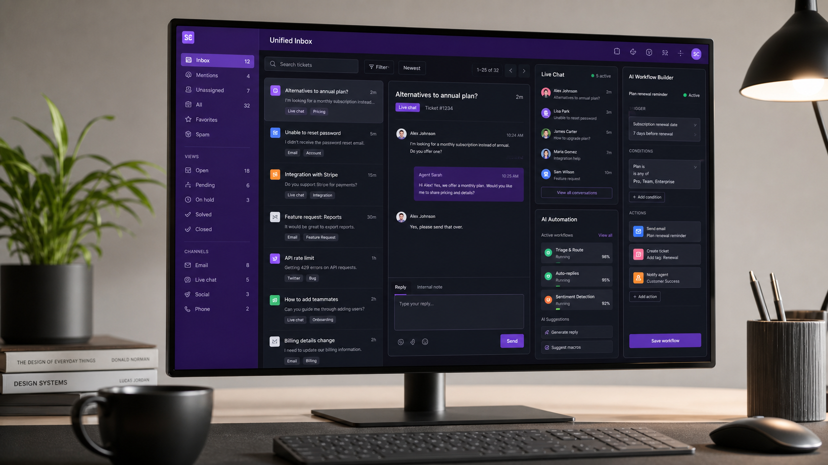 Gorgias ecommerce customer support helpdesk