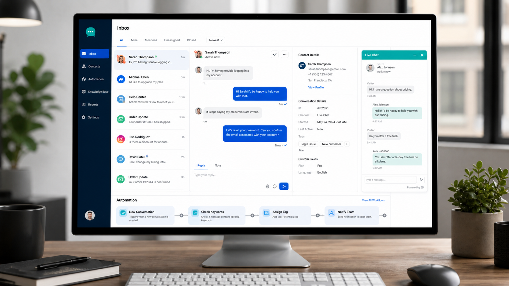 Intercom customer communication and support platform