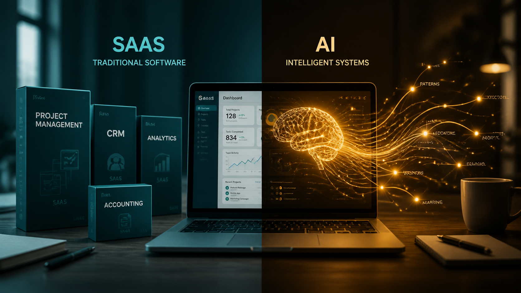 SaaS vs AI tools industry comparison